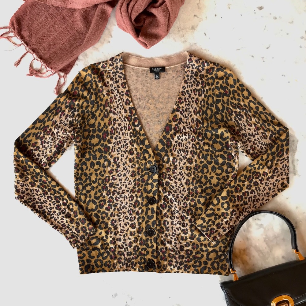 Talbots | Animal Print Cardigan